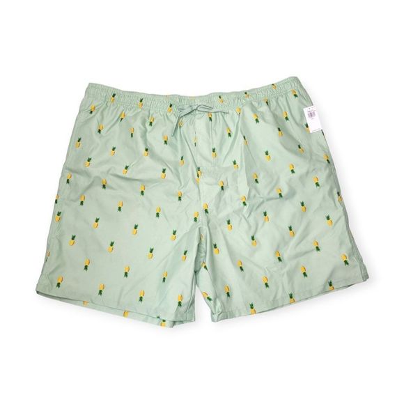 Old Navy Printed Swim Trunks for Men 7-inch inseam Pineapple XXL - Picture 2 of 5